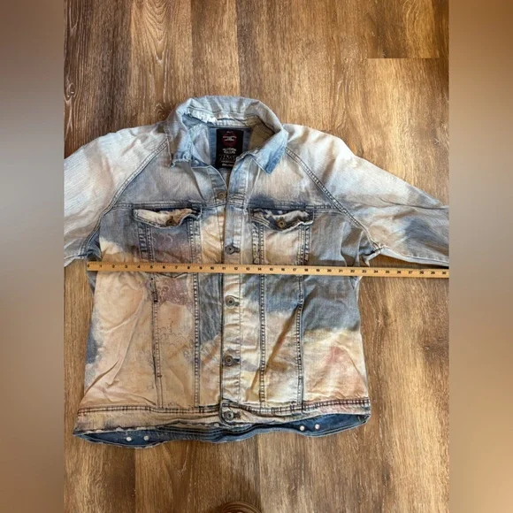 Jordan Craig distressed/bleached legacy edition denim‎ jacket 2XL - Picture 11 of 11